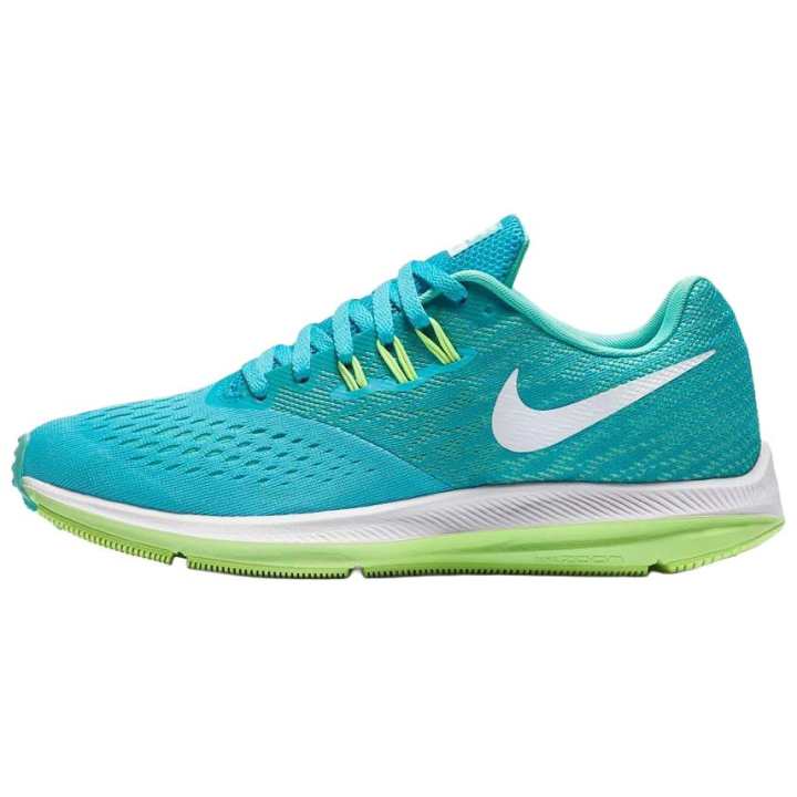 Nike Nike Zoom Winflo 4 Abrasion Resistant Low top Casual Running Shoes Women's Blue