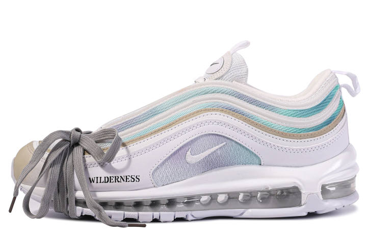 Nike Nike Air Max 97 Mesh Abrasion Resistant Breathable Balance Low top Air Cushion Running Shoes Unisex White Blue