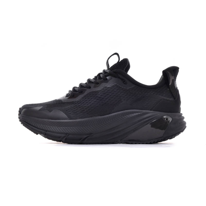 JNDO Slip Resistant, Abrasion Resistant, Moisture Wicking Low Top Running Shoes Unisex Black Swan