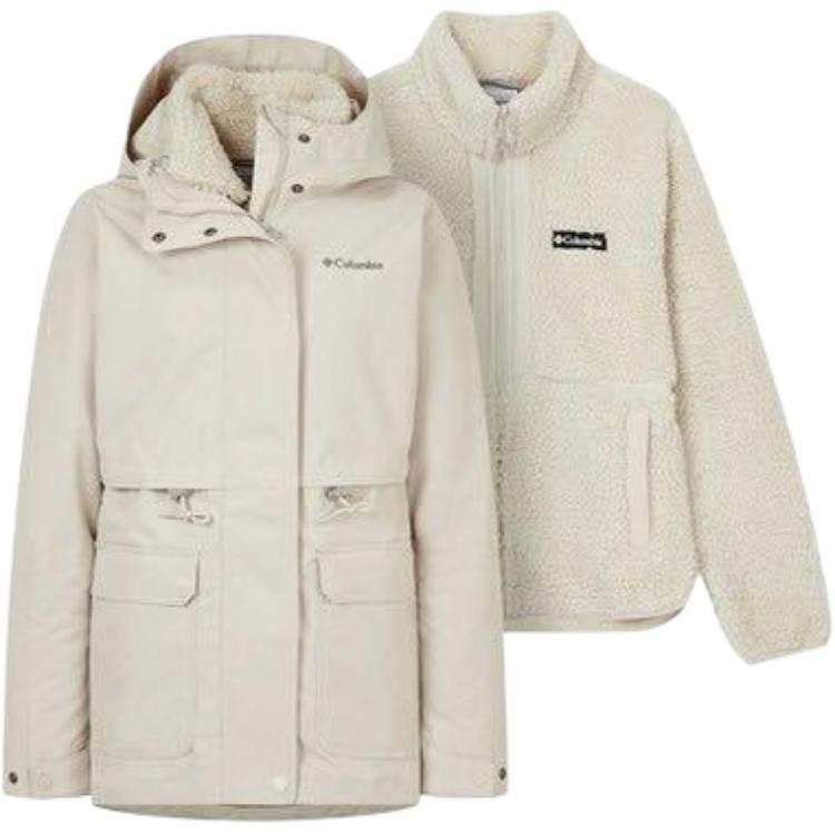 Columbia Casual Outdoor Hiking Windbreaker Jacket Women's White