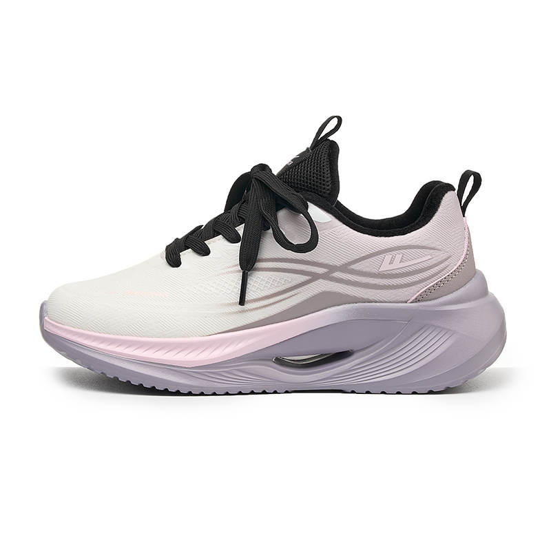 WARRIOR Running Shoes Women's Low Top Beige/Gray/Pink