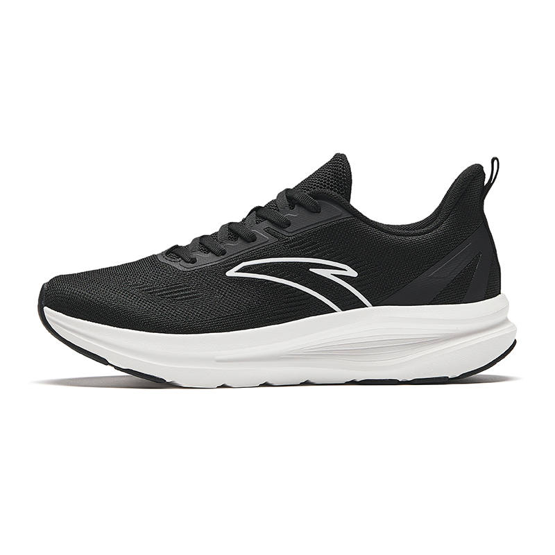 Anta Running Collection Fabric Low top Running Shoes Men's Black White