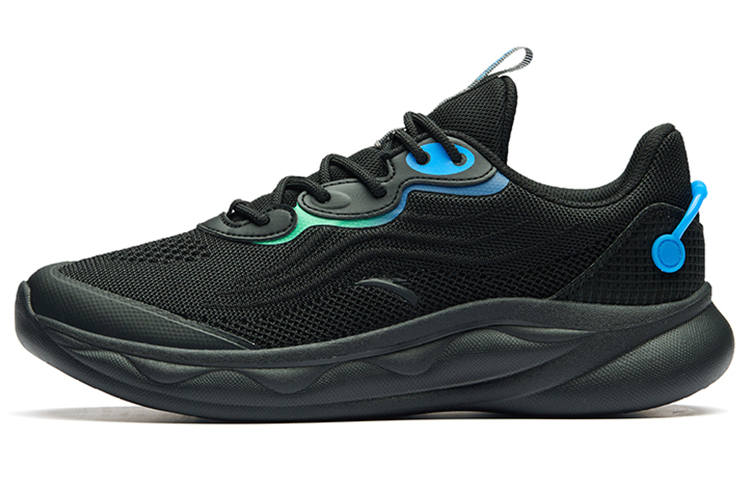 Anta Slip Resistant, Abrasion Resistant, Breathable, Lightweight Low top Running Shoes Men's Black