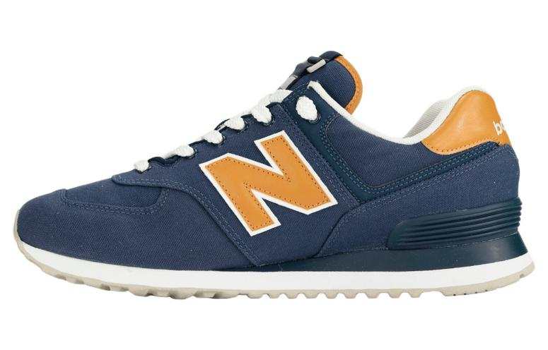 New Balance New Balance NB 574 Casual Vintage Low top Running Shoes Men's Dark Blue Yellow