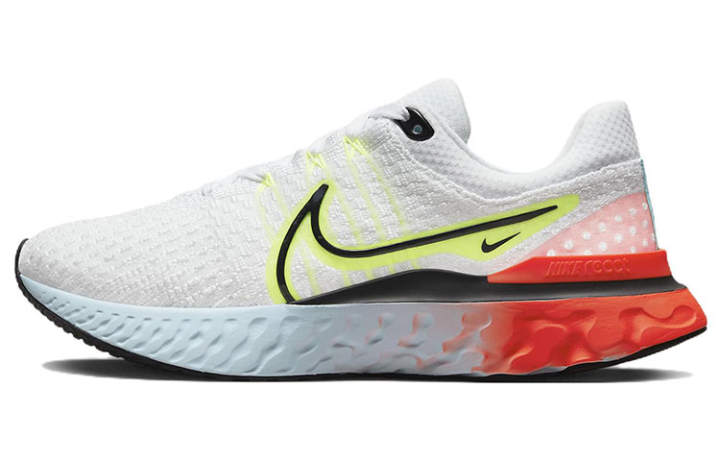 Nike Nike React Infinity Run Flyknit 3 White Volt Bright Crimson Women's
