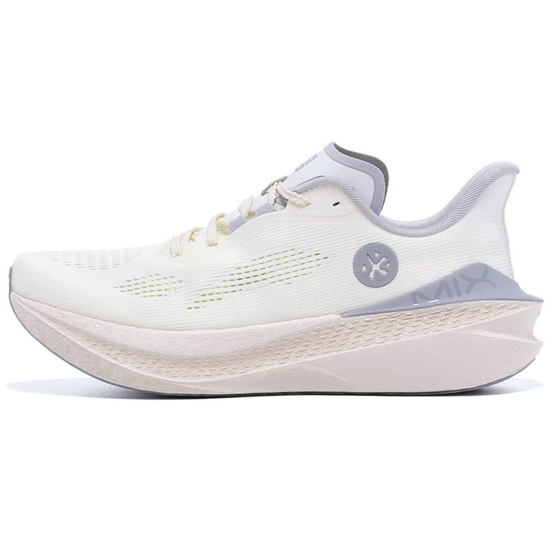 BMAI Jingtan Mix 2.0 Mid Top Running Shoes Women's White Rice Gray