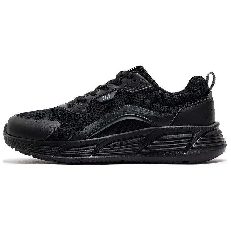 361° Blade Cushioning Breathable Height Increasing Low top Casual Running Shoes Men's Obsidian Black