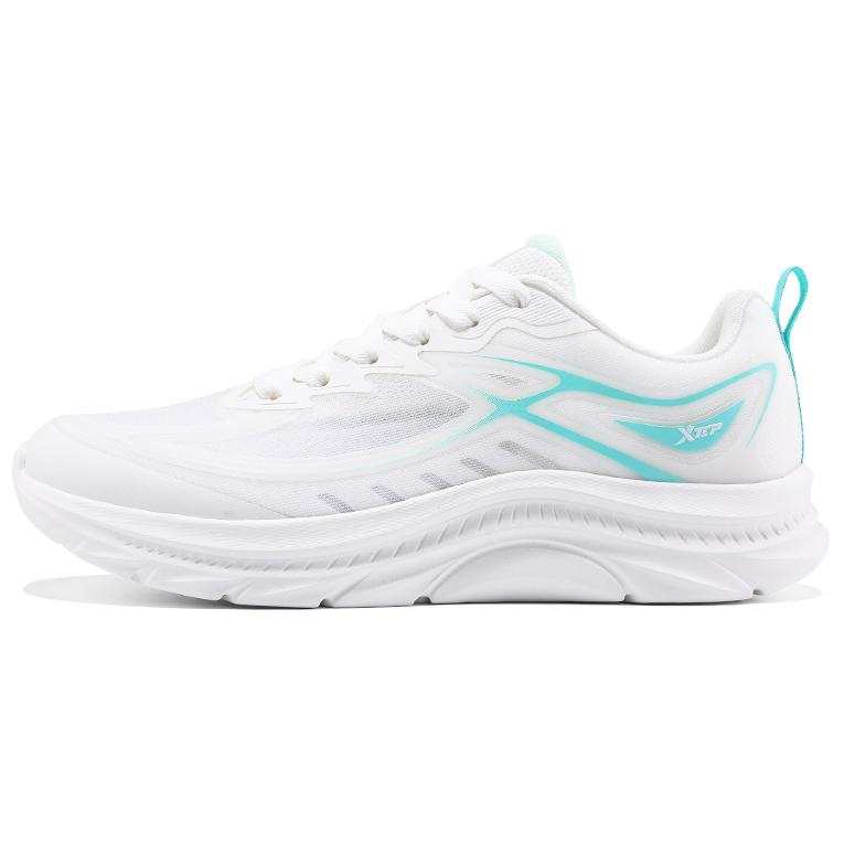 XTEP ZhuiFeng Slip Resistant And Breathable Low top Casual Running Shoes Men's White Blue