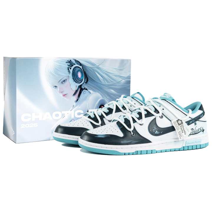 Nike Nike Dunk Low top Skateboard Shoes Unisex Blue White Black