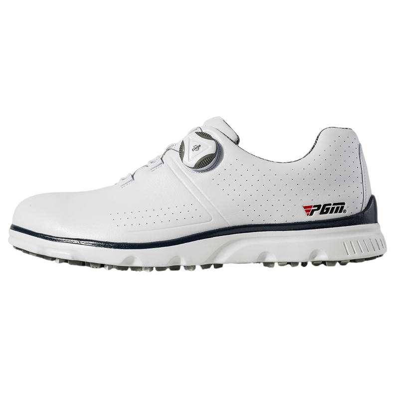 PGM Slip Resistant Abrasion Resistant Low top Golf Shoes Men's White Blue