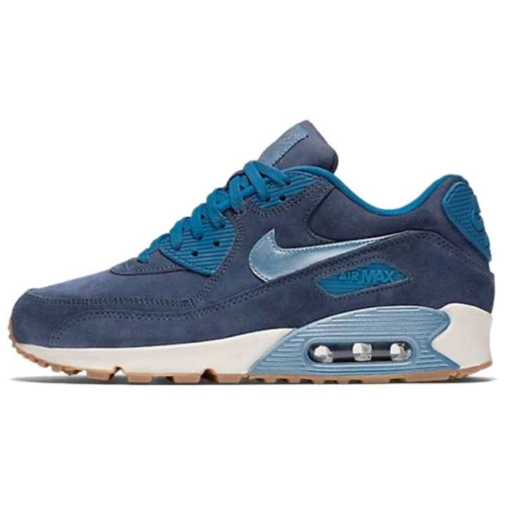 Nike Nike Air Max 90 Abrasion Resistant Abrasion Resistant Low top Running Shoes Women's Dark Blue