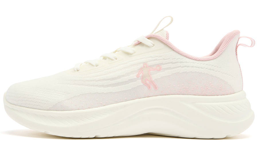 QIAODAN Light Speed LITE Low top Running Shoes Women's Ivory Frosting Pink
