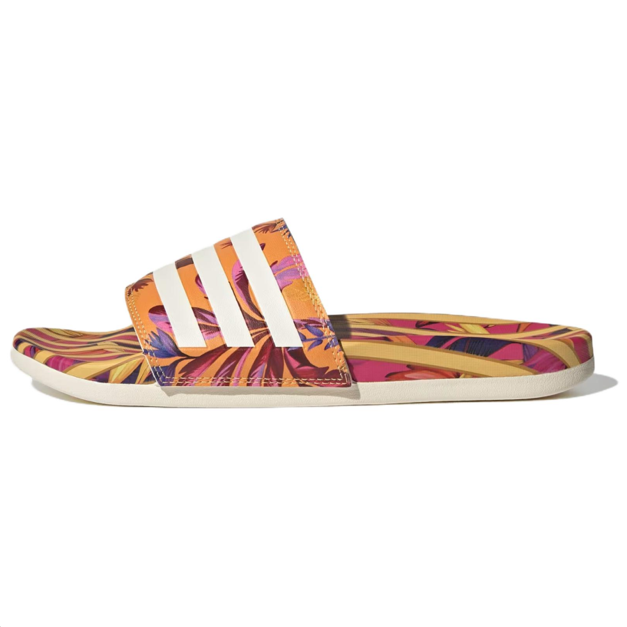 Adidas Adilette Women's Adidas Comfort Sandal 'Bright Orange Tropical Print' Women's