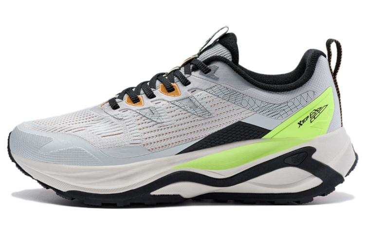 XTEP Slip Resistant Abrasion Resistant Low top Running Shoes Men's Gray Black