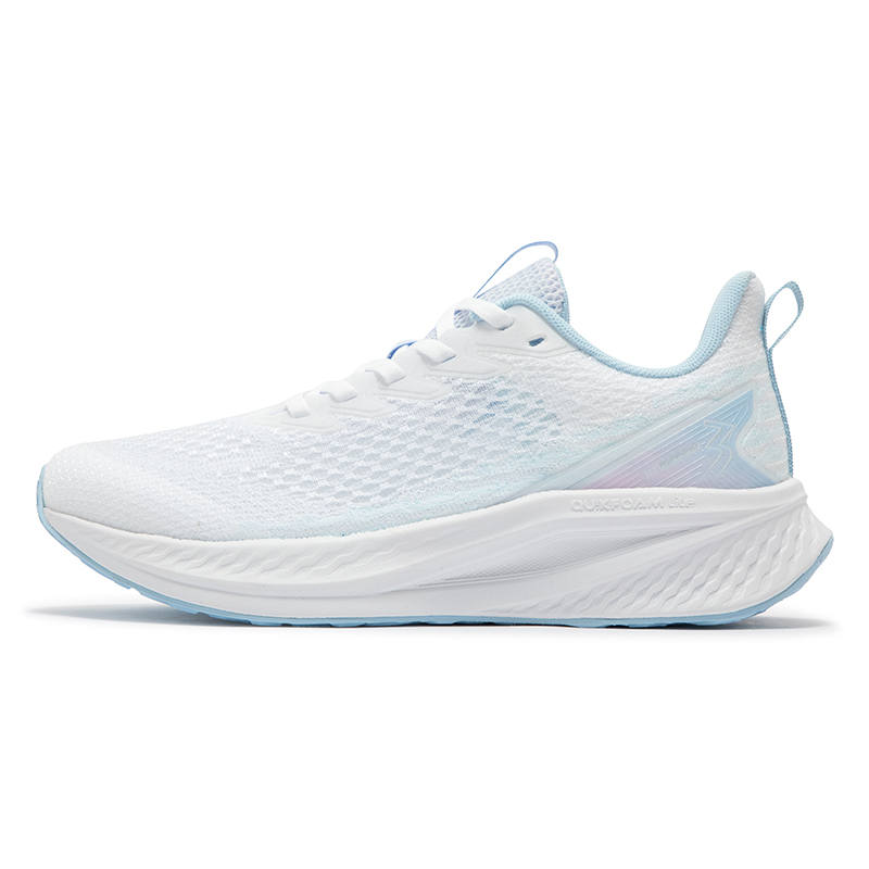 361° Slip Resistant, Abrasion Resistant, Breathable, Lightweight Low top Running Shoes Women's White Blue