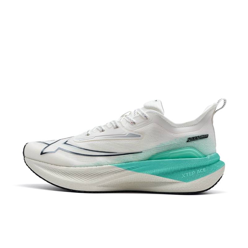XTEP 2000km 2.0 Low top Training Physical Fitness Test & Exam Running Shoes Women's Sail White