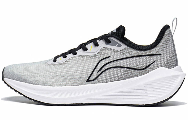 Li-Ning Li Ning Wuyue Cushioning Slip Resistant Abrasion Resistant Breathable Low top Casual Running Shoes Men's Shark Gray