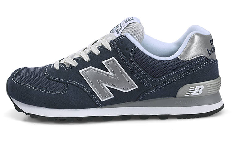 New Balance New Balance NB 574 Comfortable Fabric Low top Running Shoes Unisex Dark Blue Gray