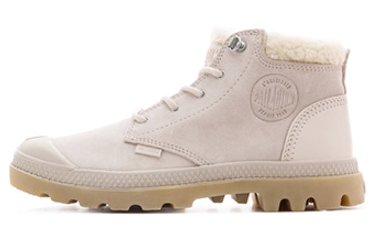 Palladium Pampa Short Combat Boots Women's Beige