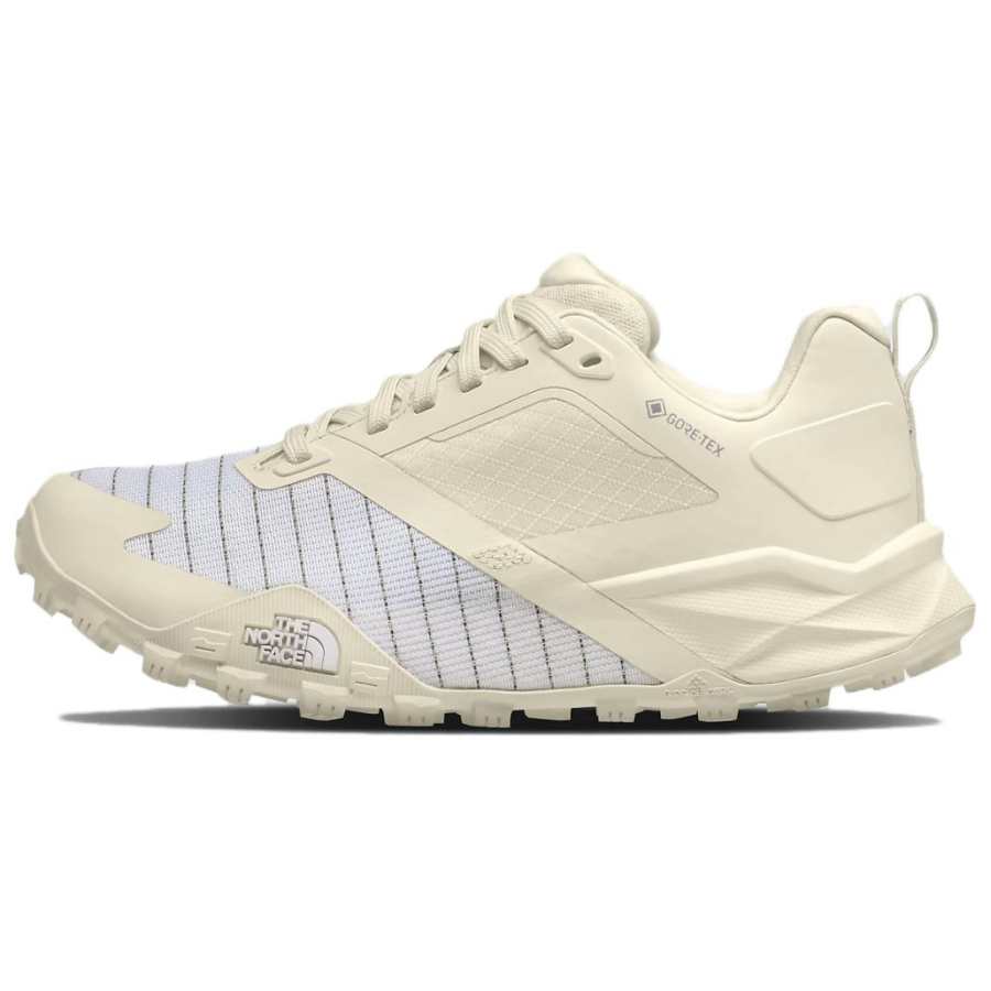 THE NORTH FACE Slip Resistant Abrasion Resistant Low top Trail Running Shoes Women's Beige Yellow