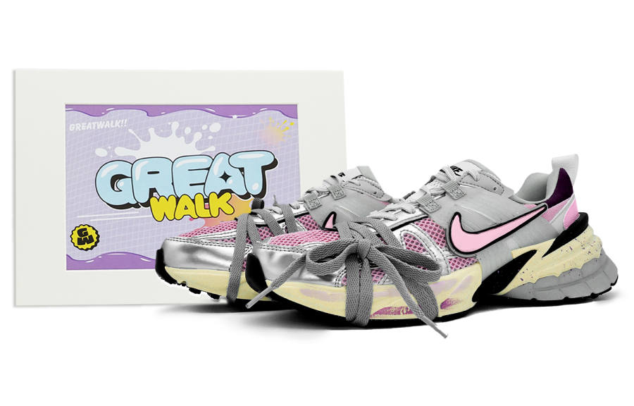 Nike Nike V2K Run Cushioning Slip Resistant Waterproof Cushioning, Non Slip, And Waterproof Low top Running Shoes Women's
