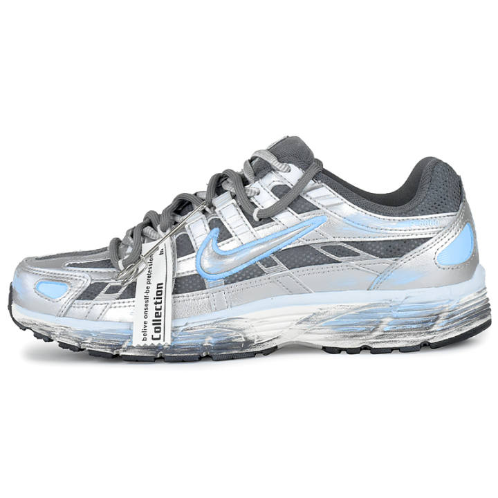 Nike Nike P 6000 Abrasion Resistant Low top Running Shoes Women's Silver