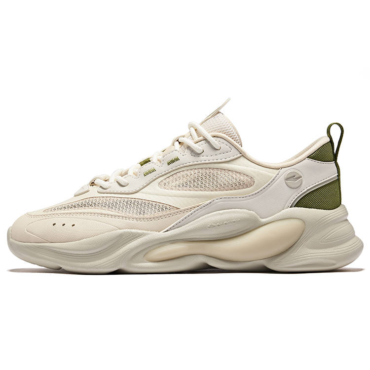 Erke Abyss Song 2 Vintage Abrasion Resistant Breathable Height Increasing Low top Casual Shoes Men's Beige Gray