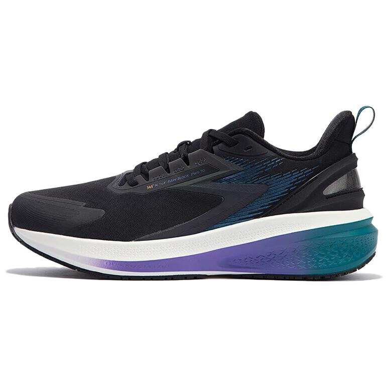 361° Rain Screen 7.0 Abrasion Resistant Low top Running Shoes Men's Black Cyan