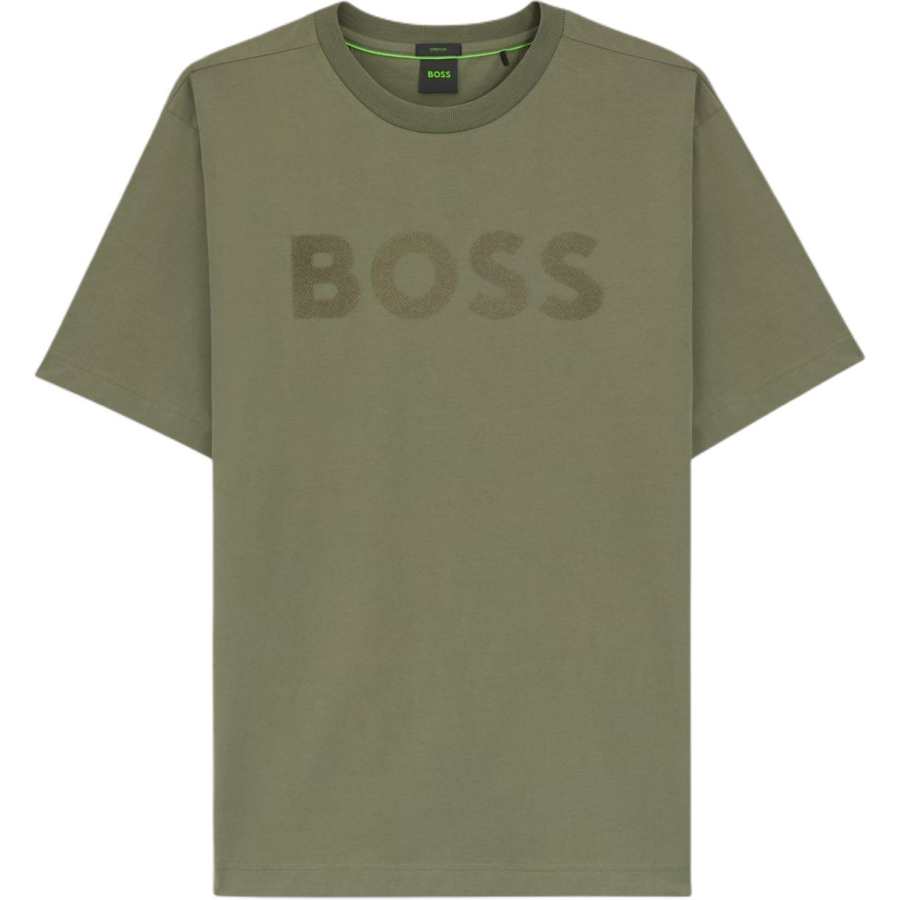 Hugo Boss embossed crewneck T-shirt