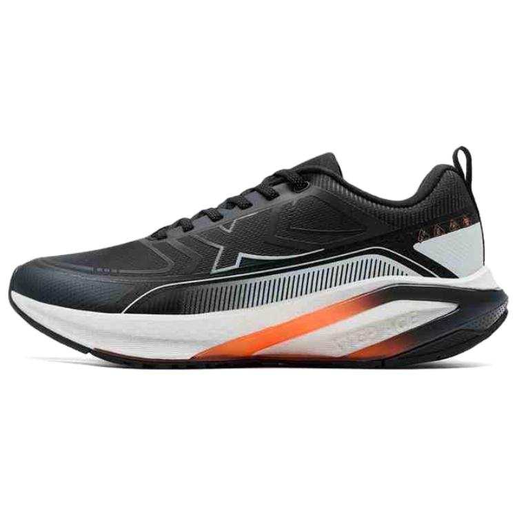 XTEP Starburst 2 Synthetic Leather Slip Resistant Abrasion Resistant Low top Running Shoes Men's Black White Orange