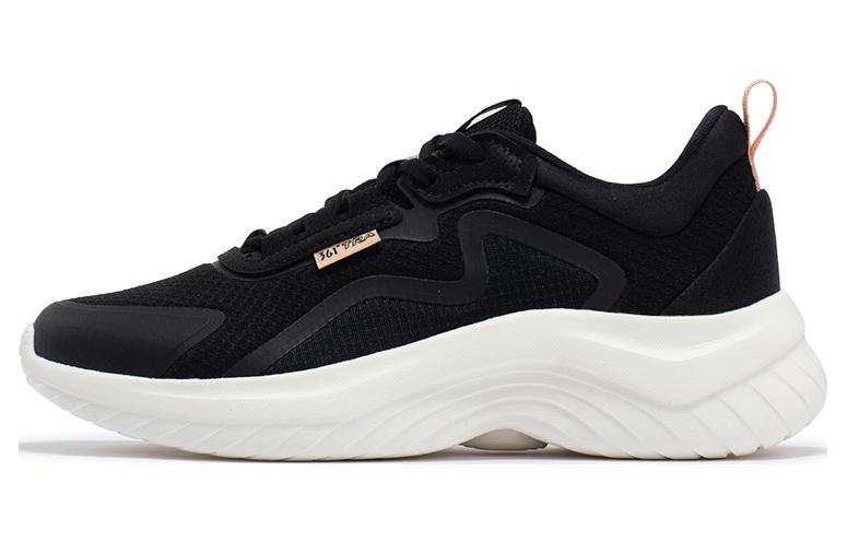 361° Abrasion Resistant Breathable Low top Running Shoes Women's Black White