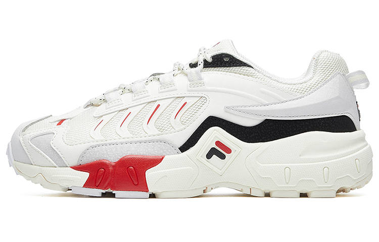 FILA Retro Running Shoes White/Red/Black Women's