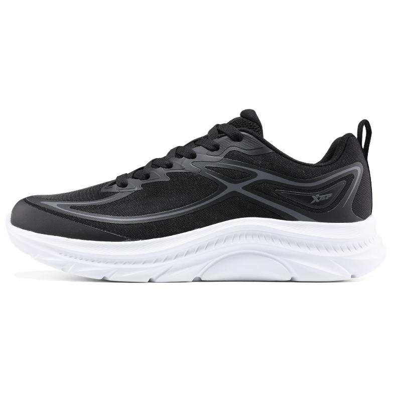 XTEP ZhuiFeng Slip Resistant And Breathable Low top Casual Running Shoes Men's Black