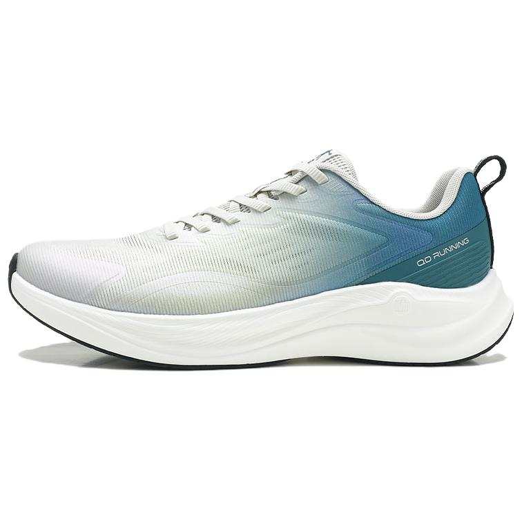 QIAODAN Low top Racing City Commuting Running Shoes Men's Crescent Gray Cyan