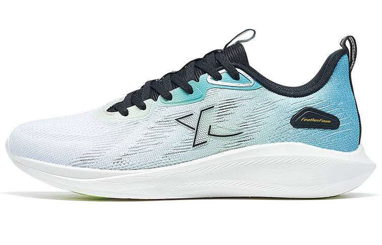 XTEP To Light 5.0 Cushioning Anti-Slip Wear-Resistant Breathability Low-Top Running Shoes Men's White Blue Green