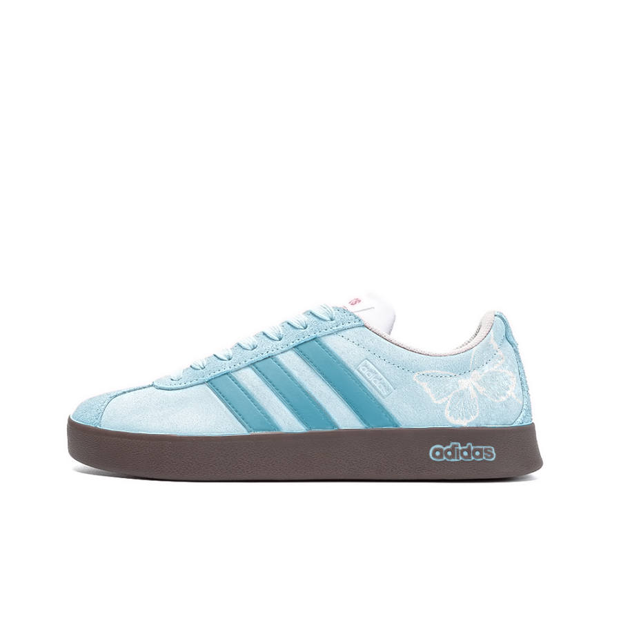 Adidas Neo Vl Court Qiong, Amber Leather Low top Skateboard Shoes Unisex Blue