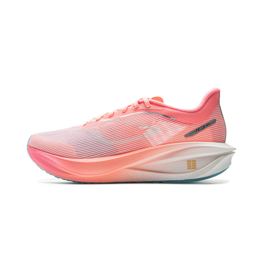 Li-Ning Li Ning Feidian 5 Challenger Breathable Low top Carbon Plate Casual Marathon Running Shoes Men's Pink