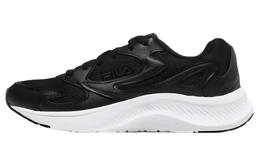 FILA Wavelet OG Wavelet OG Textile, Leather Low top Casual Shoes Unisex Black White Korean Style