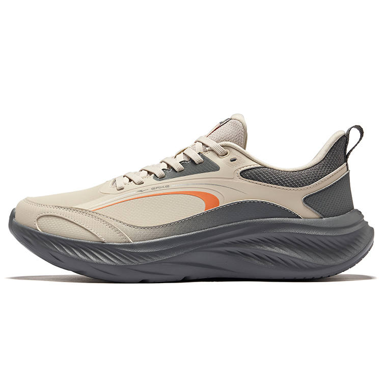 Erke Yun Yi 2 Cushioning Rebound Low top Casual Running Shoes Men's Pumice Gray Steel Gray