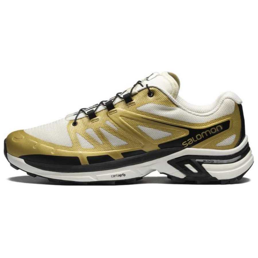 SALOMON XT Wings 2 Low top Casual Running Shoes Unisex Gold Black
