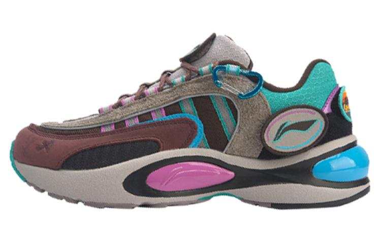 Li-Ning Li Ning V8 2019 New York Fashion Apparel Runway Show Low top Running Shoes Men's Blue Purple