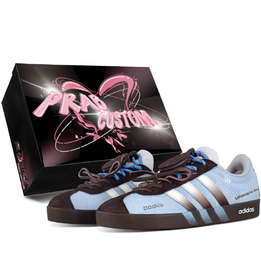 Adidas Adidas VL COURT 2.0 Cushioning, Wear Resistant Low top Skateboard Shoes Unisex Blue Brown