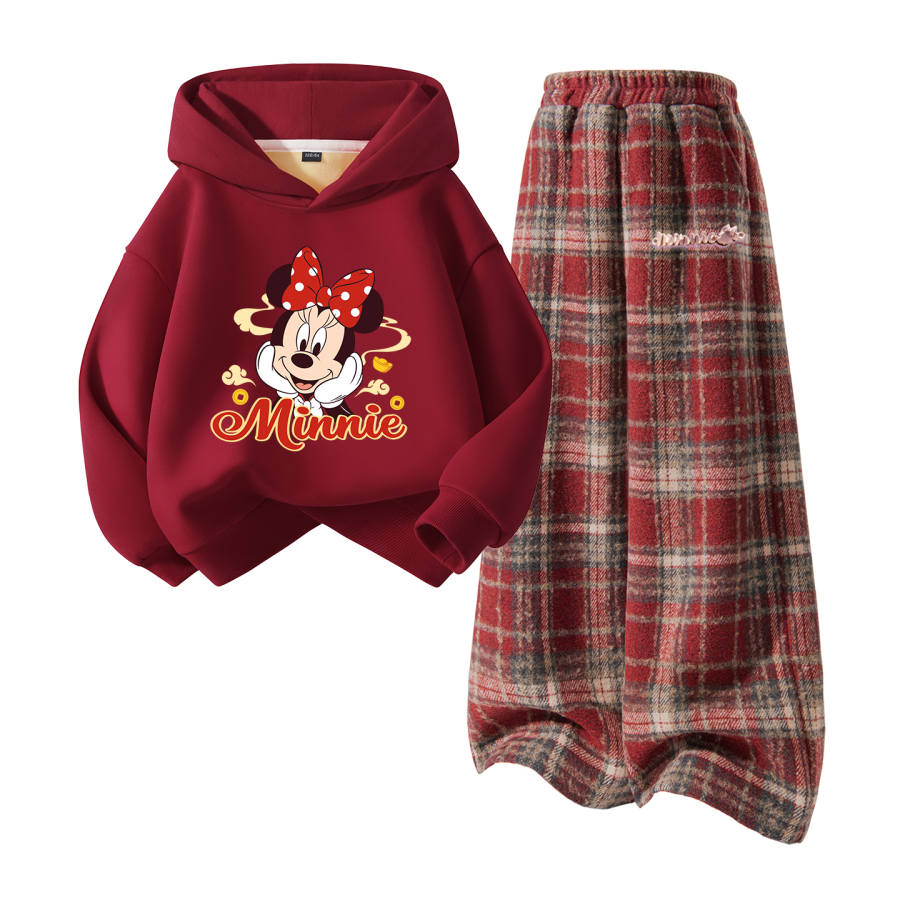Disney Kids Casual Sportswear Hooded Thickened