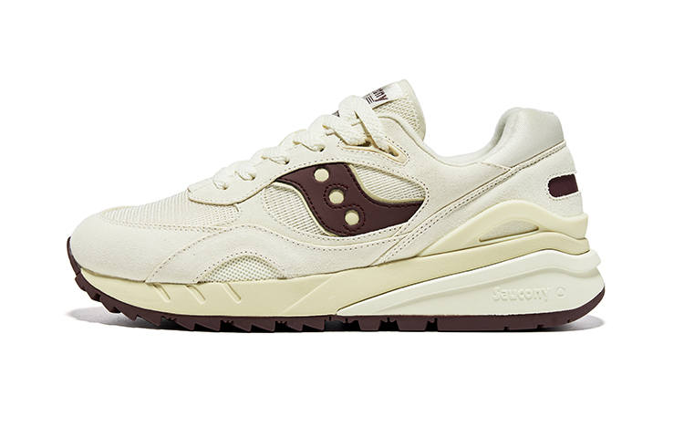Saucony Shadow 6000 Support Low top Running Shoes Unisex Beige Umber