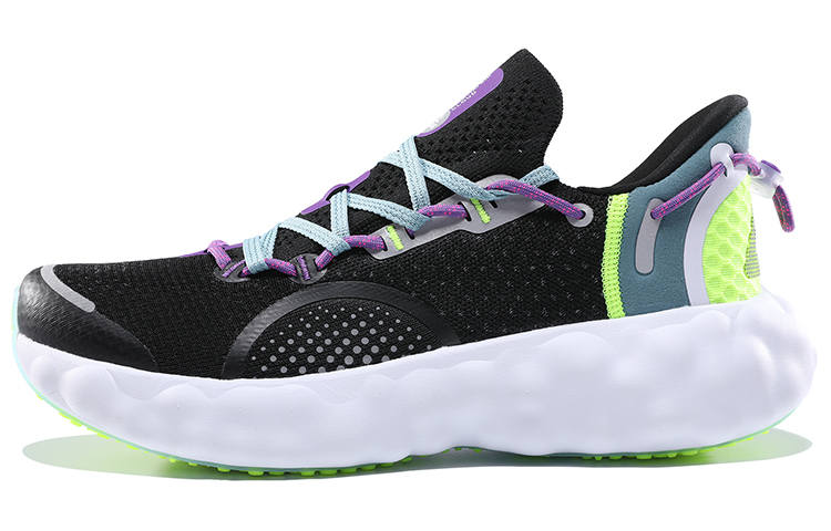 PEAK Ai Taichi Cloud R1 Night Platform Running Shoes Men's Black White