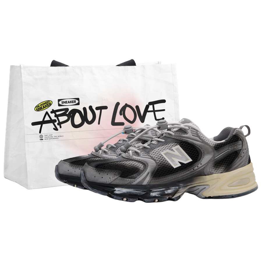 New Balance New Balance NB 530 Low top Casual City Commuting Running Shoes Unisex Black Gray
