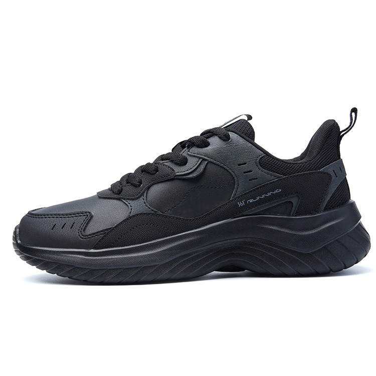 361° Cushioning Low top Running Shoes Men's Black Gray