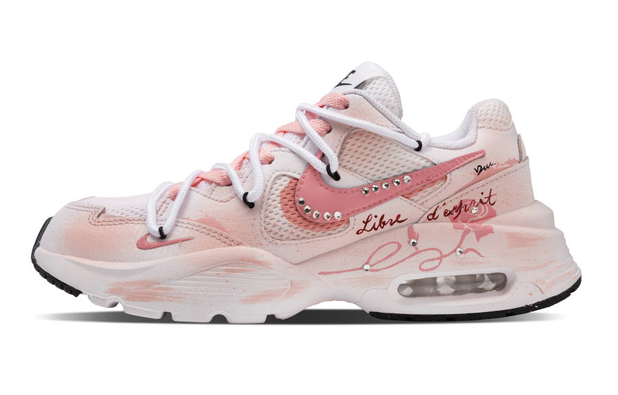 Nike Nike Air Max Fusion Cushioning Slip Resistant Abrasion Resistant Low top Running Shoes Women's Pink