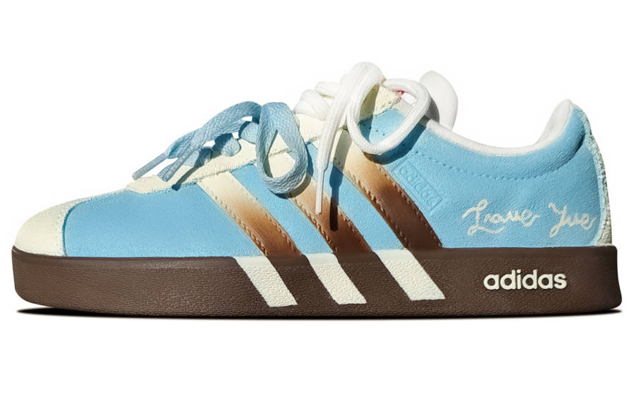 Adidas Adidas VL COURT 2.0 Wear resistant And Lightweight Low top German Army Trainers Unisex Glacier Blue