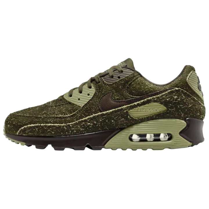 Nike Nike Air Max 90 Running Shoes Unisex Olive Green